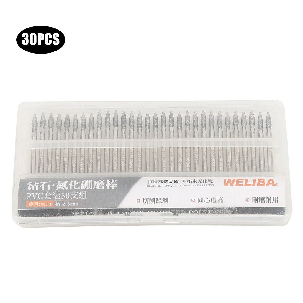 30pcs 150Grit Tip Diamond Grin - Cnc Bits recension och pris