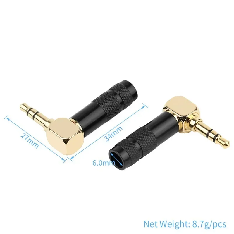 Jack 3.5 MM 90 Degree 1/8' 3 P - Coupling 8Mm recension och pris
