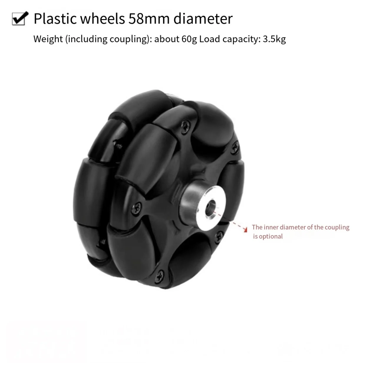 Metal Omni Wheel Intelligent W - Coupling 8Mm recension och pris