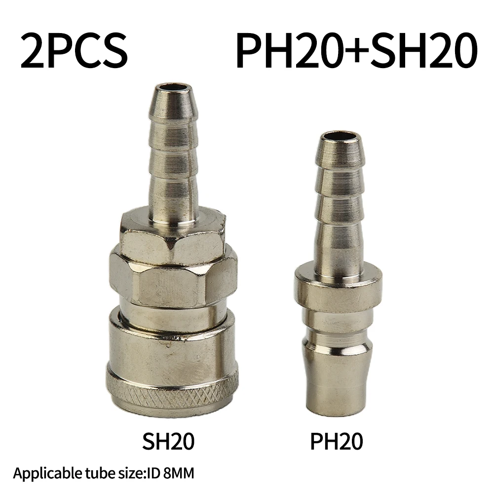 2pcs Air Line Hose Fittings SH - Coupling 8Mm recension och pris