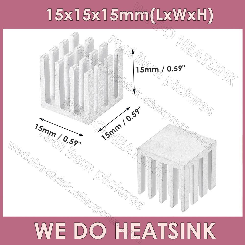 Aluminum Heatsink 15x15x15mm / - Aluminium Extrusion recension och pris