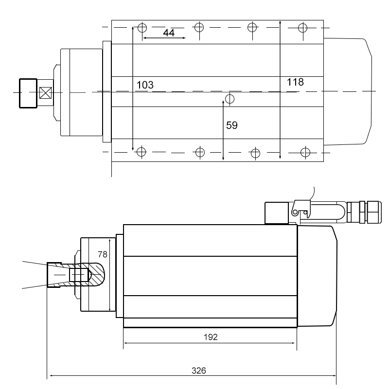 Huajiang 3.5kw Spindle Air-coo - Spindle Motor recension och pris