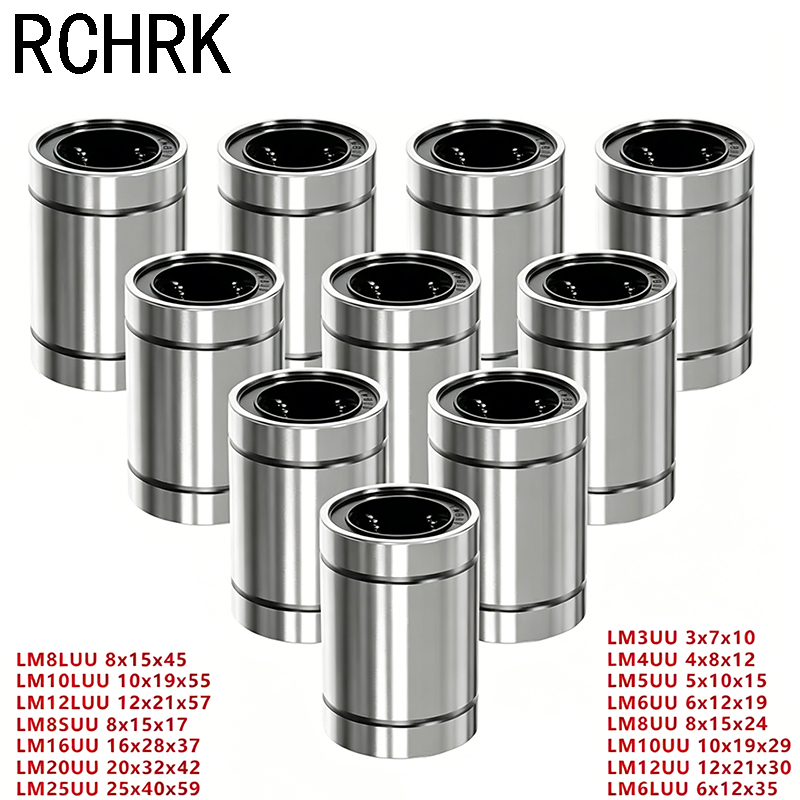 4/10PCS LM8UU LM10UU LM16UU LM - Linear Rod 8Mm recension och pris