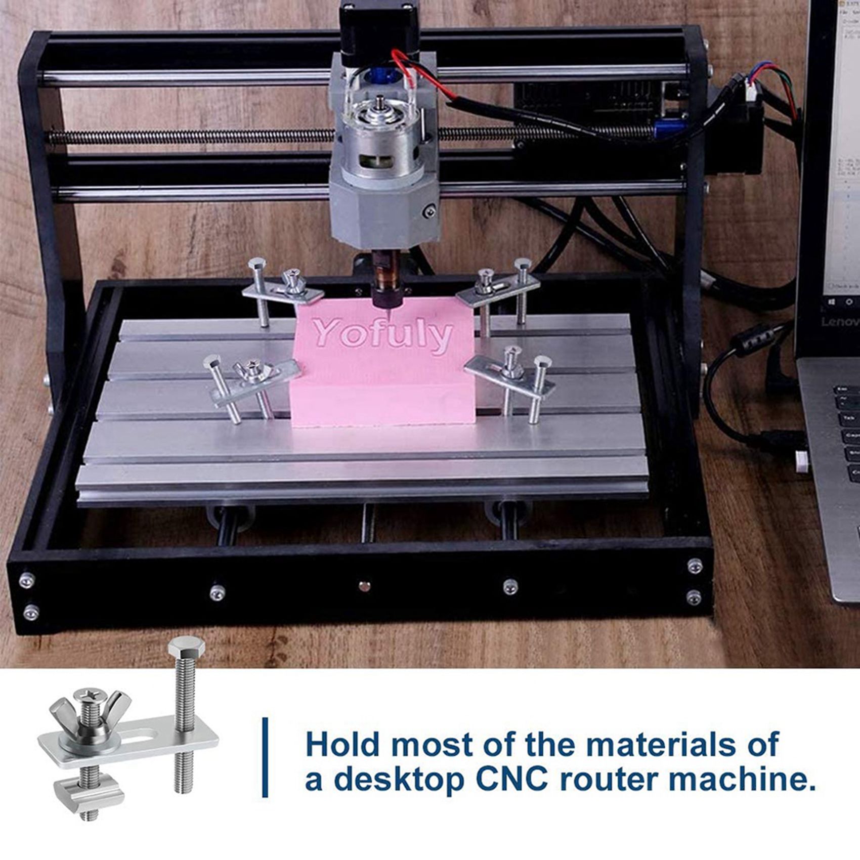 B62B-8 Pack T-Track Clamp,Mini - 3018 Cnc recension och pris