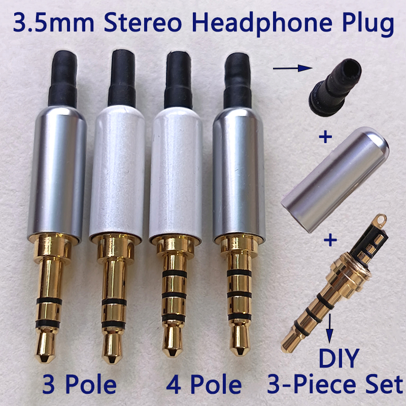 1/3/5 Sets Gold-Plated 3.5mm S - Coupling 8Mm recension och pris