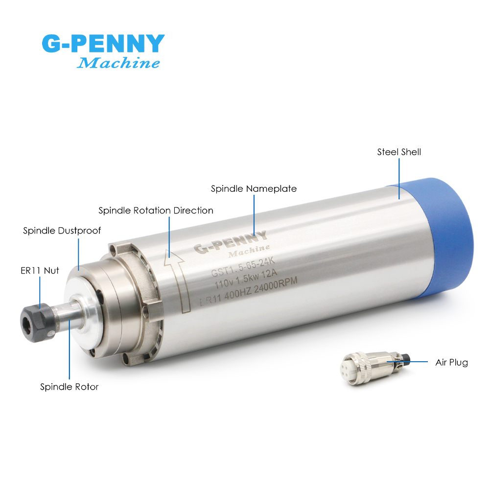 G-PENNY Machine 1.5kw ER11 air - Water Cooled Spindle recension och pris