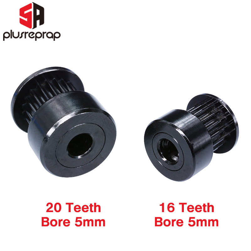 2/5 PCS GT2 16/20 Teeth Black  - Gt2 Pulley recension och pris