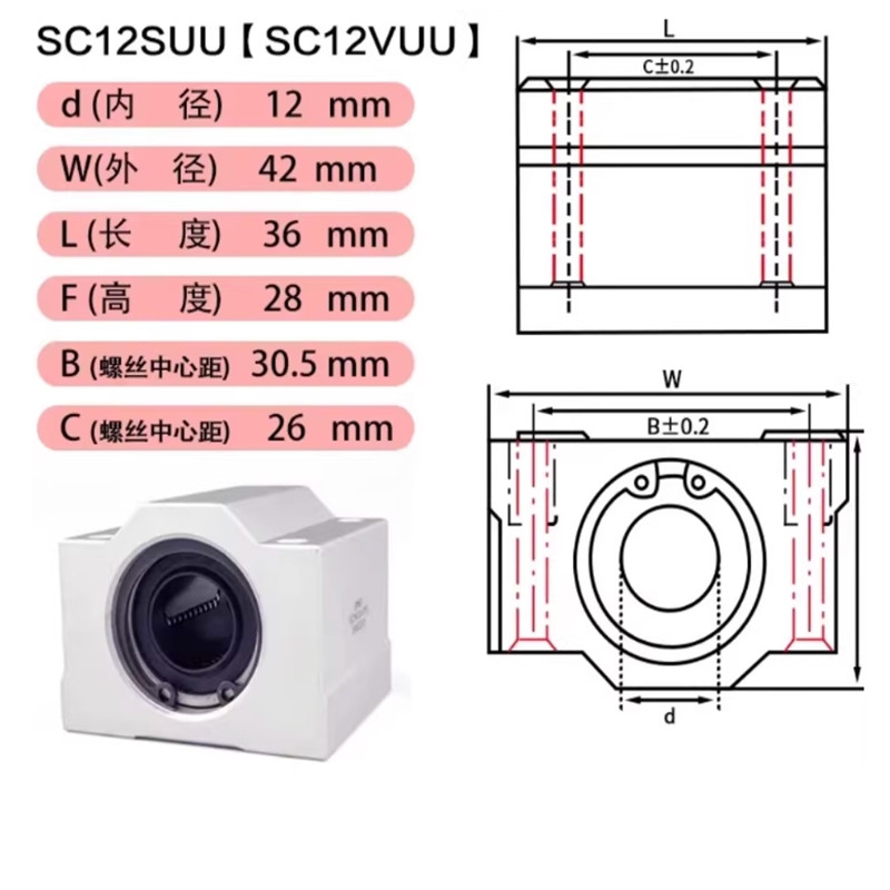 1PC SCS6UU SCS8UU SCS10UU SCS1 - Linear Rod 8Mm recension och pris