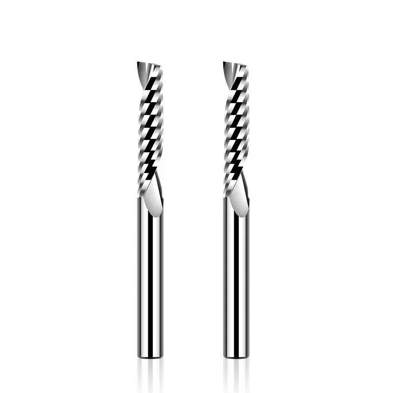 1PC 3.175mm Single Flute Spira - End Mill Set recension och pris