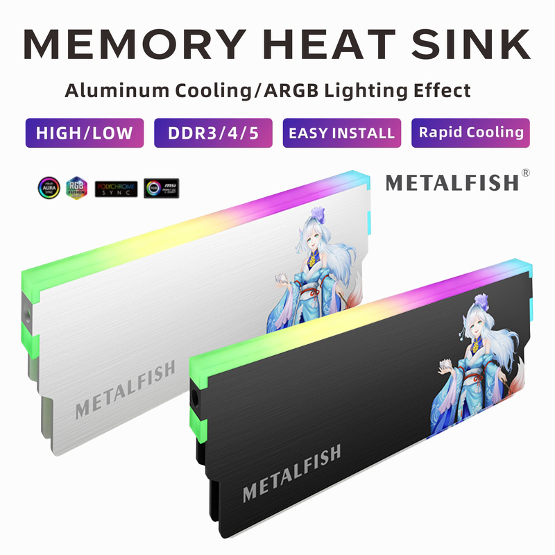 METALFISH DRAM Heatsink 5V-3PI - Aluminium Extrusion recension och pris