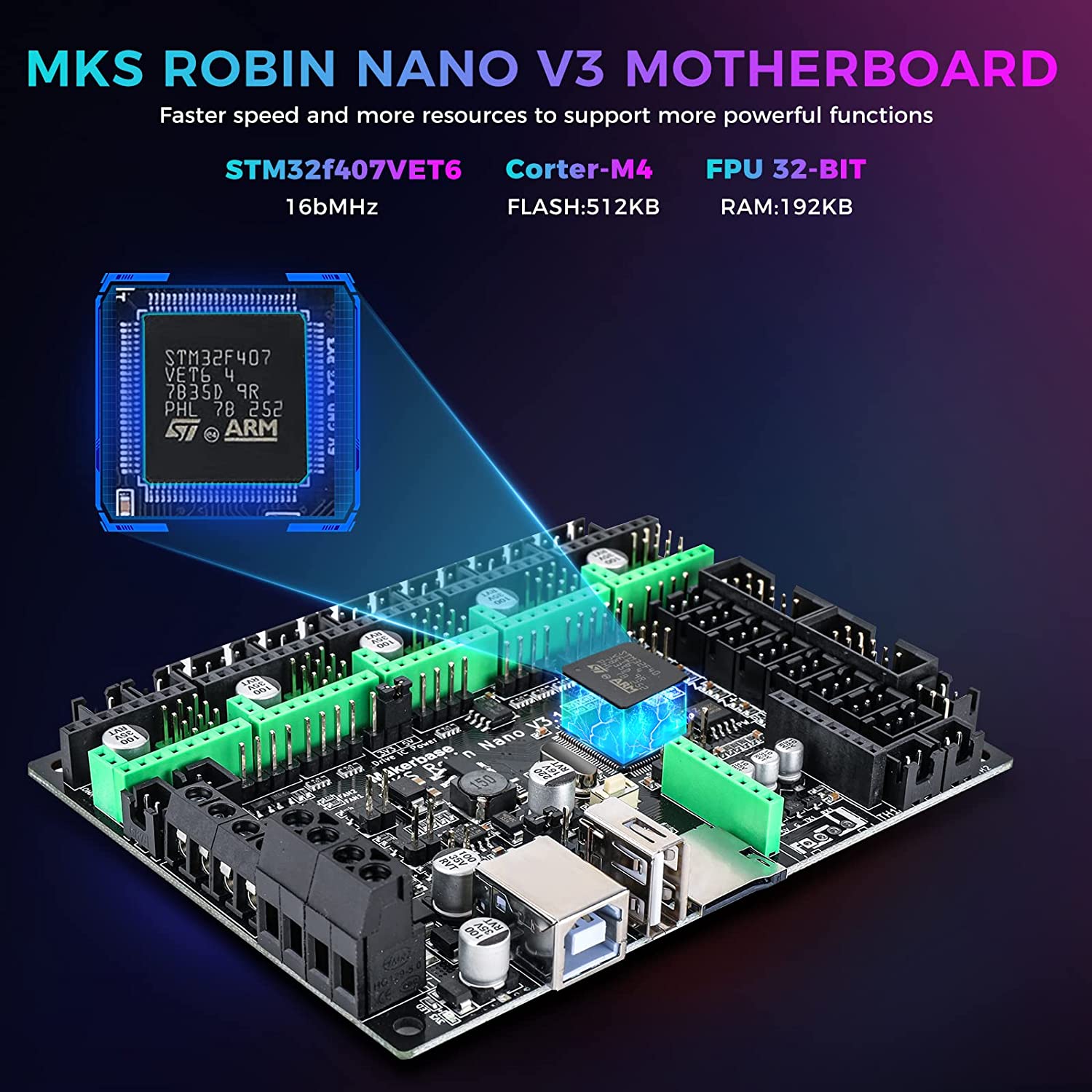 Makerbase MKS Robin Nano V3 32 - Lm8Uu Bearing recension och pris