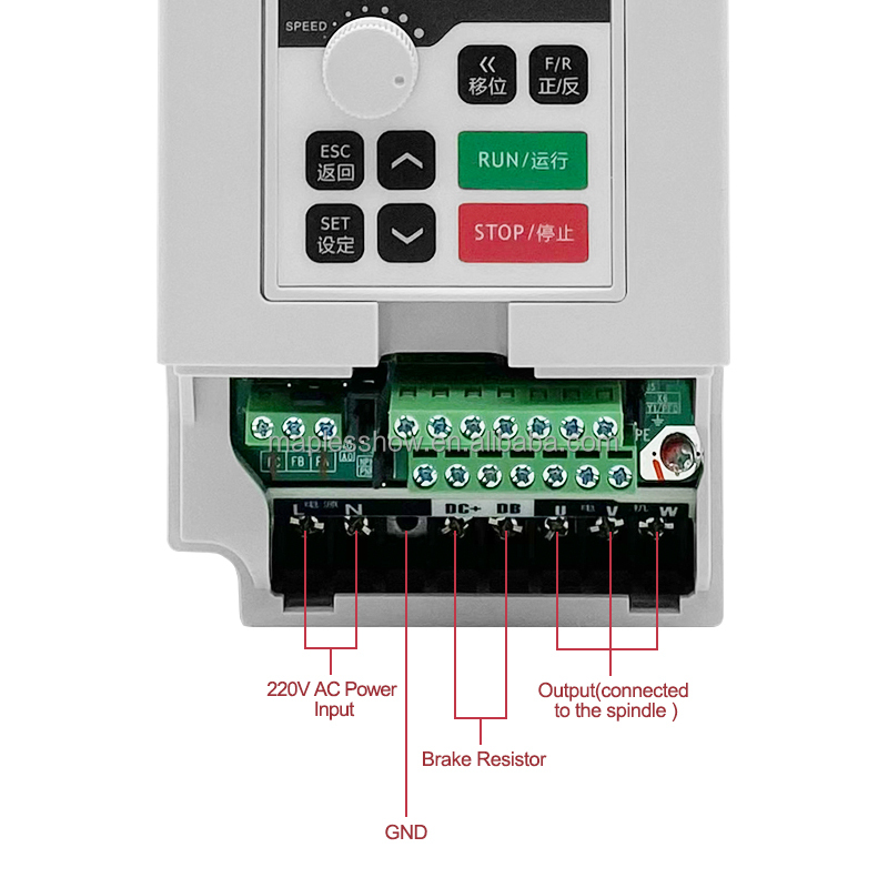 1.5kw 110v/220v/380vac Inverte - Spindle Motor recension och pris