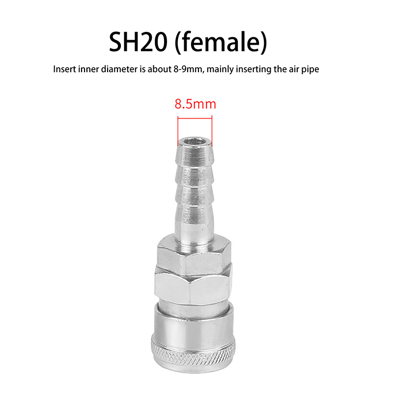 2pcs Pneumatic Fitting Europea - Coupling 8Mm recension och pris